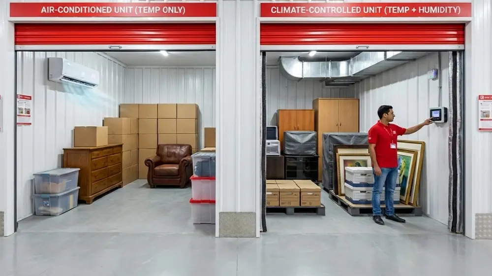 climate controlled and air conditioned storage
