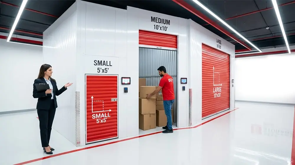 storage unit size