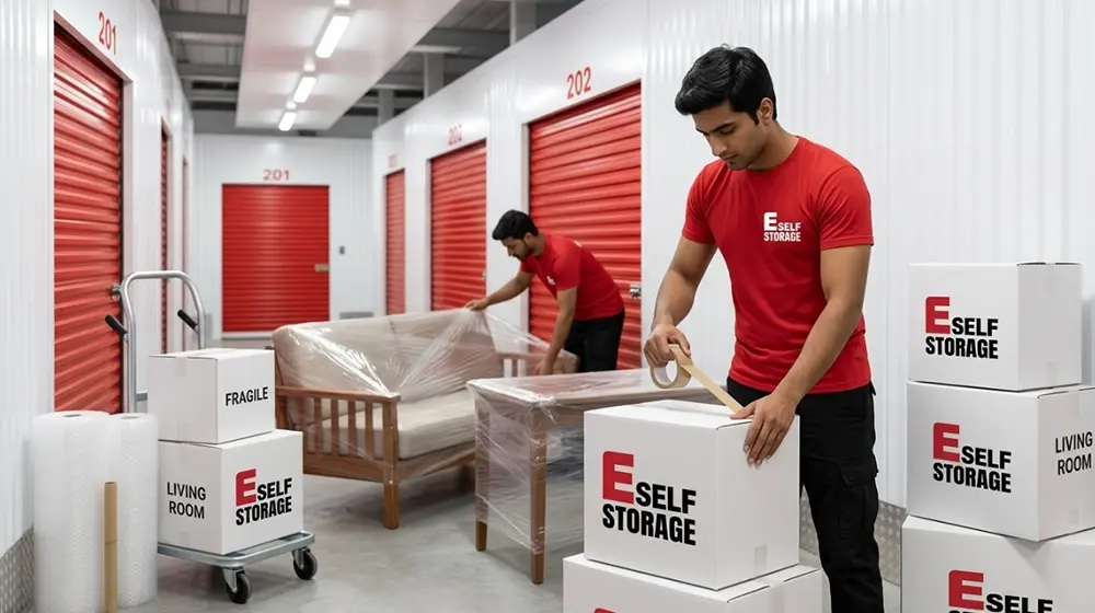pack furniture and household items for renovation storage