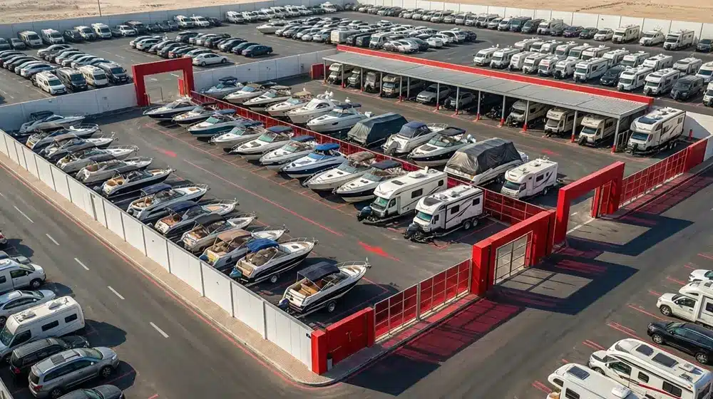 boat and RV storage in the UAE