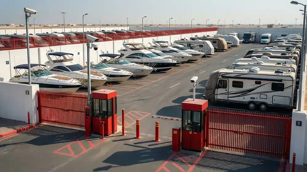 boats & RVs secure storage in Ajman