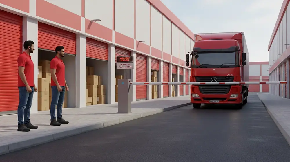 commercial vehicle no entry timing